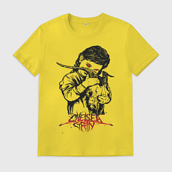 Футболка хлопковая мужская Chelsea Grin: Demon Girl, цвет: желтый