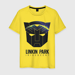 Футболка хлопковая мужская Linkin Park: Iridescent, цвет: желтый