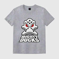 Футболка хлопковая мужская HC Anaheim Ducks, цвет: меланж