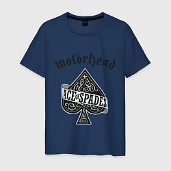 Футболка хлопковая мужская Motorhead: Ace of spades, цвет: тёмно-синий