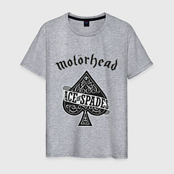 Футболка хлопковая мужская Motorhead: Ace of spades, цвет: меланж