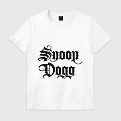Футболка хлопковая мужская Snoop Dogg, цвет: белый
