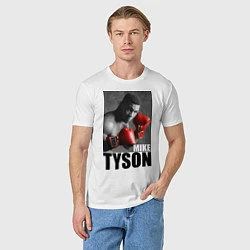 Футболка хлопковая мужская Mike Tyson, цвет: белый — фото 2