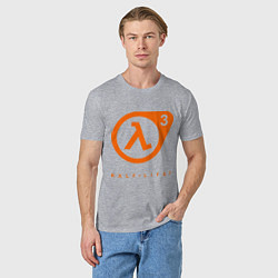 Футболка хлопковая мужская Half-Life 3, цвет: меланж — фото 2