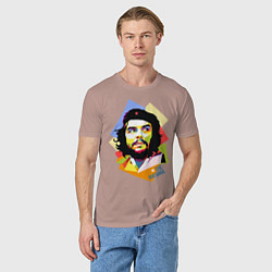 Футболка хлопковая мужская Che Guevara Art, цвет: пыльно-розовый — фото 2