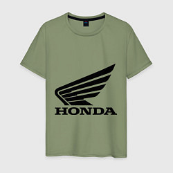 Футболка хлопковая мужская Honda Motor, цвет: авокадо