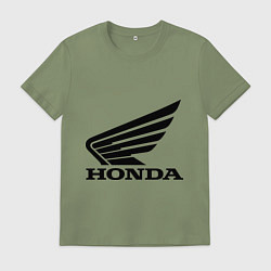Футболка хлопковая мужская Honda Motor, цвет: авокадо