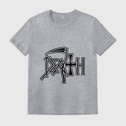 Футболка хлопковая мужская Death (смерть), цвет: меланж