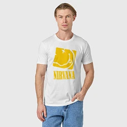 Футболка хлопковая мужская Nirvana Cube, цвет: белый — фото 2