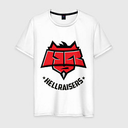 Футболка хлопковая мужская Hellraisers, цвет: белый