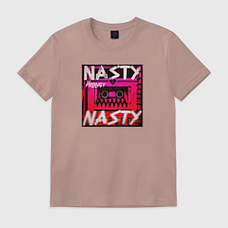 Футболка хлопковая мужская The Prodigy: Nasty, цвет: пыльно-розовый