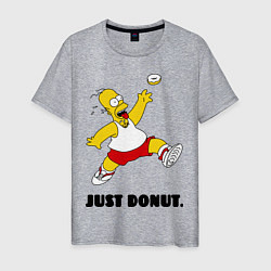 Футболка хлопковая мужская Just Donut, цвет: меланж