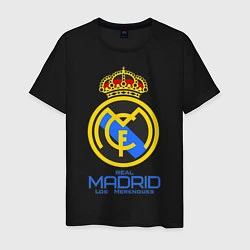 Футболка хлопковая мужская Real Madrid, цвет: черный