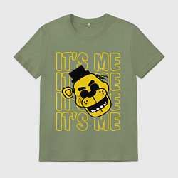 Футболка хлопковая мужская It's me Freddy, цвет: авокадо