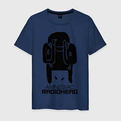 Футболка хлопковая мужская Radiohead, цвет: тёмно-синий