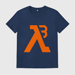 Футболка хлопковая мужская Half-Life 3: Orange, цвет: тёмно-синий