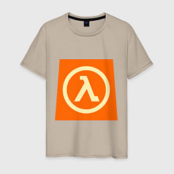 Футболка хлопковая мужская Half-Life, цвет: миндальный