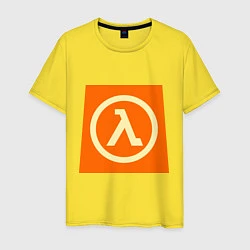 Футболка хлопковая мужская Half-Life, цвет: желтый