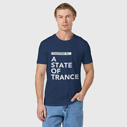 Футболка хлопковая мужская Together in A State of Trance, цвет: тёмно-синий — фото 2