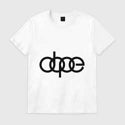 Футболка хлопковая мужская Audi dope, цвет: белый