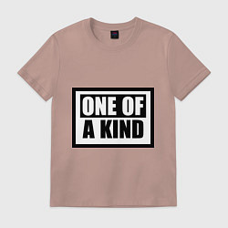 Футболка хлопковая мужская One of a kind, цвет: пыльно-розовый