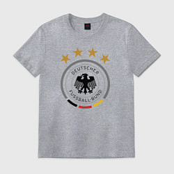 Футболка хлопковая мужская Deutscher Fussball-Bund, цвет: меланж