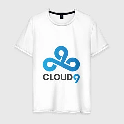 Футболка хлопковая мужская Cloud9, цвет: белый