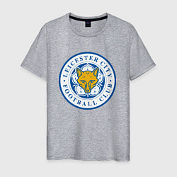 Футболка хлопковая мужская Leicester City FC, цвет: меланж