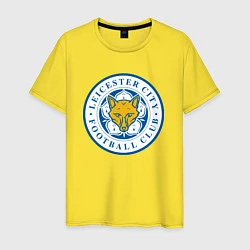 Футболка хлопковая мужская Leicester City FC, цвет: желтый