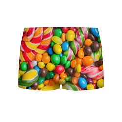 Трусы-боксеры мужские Сладкие конфетки, цвет: 3D-принт