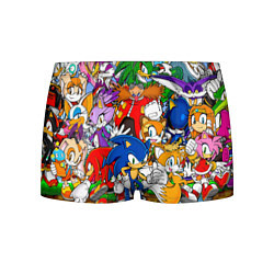 Трусы-боксеры мужские Sonic Stories, цвет: 3D-принт