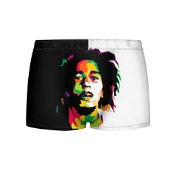 Трусы-боксеры мужские Bob Marley: Colors, цвет: 3D-принт
