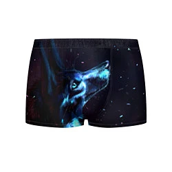 Трусы-боксеры мужские Лунный волк, цвет: 3D-принт
