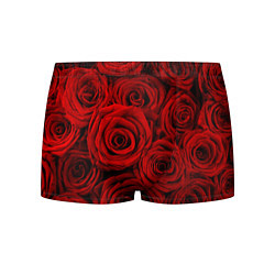 Трусы-боксеры мужские Красные розы, цвет: 3D-принт