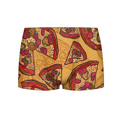 Трусы-боксеры мужские Пицца, цвет: 3D-принт