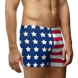 Трусы-боксеры мужские USA Flag, цвет: 3D-принт — фото 2