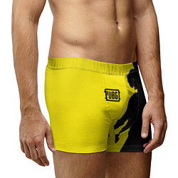 Трусы-боксеры мужские PUBG: Yellow Shadow, цвет: 3D-принт — фото 2