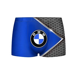 Трусы-боксеры мужские BMW: Blue Metallic, цвет: 3D-принт