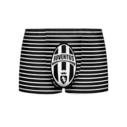 Трусы-боксеры мужские FC Juventus: Black Lines, цвет: 3D-принт