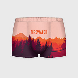 Трусы-боксеры мужские Firewatch: Orange Style, цвет: 3D-принт