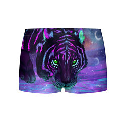 Трусы-боксеры мужские Неоновый тигр, цвет: 3D-принт