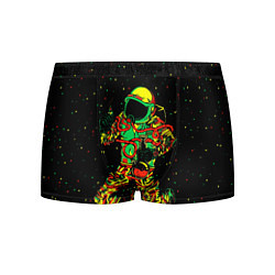 Трусы-боксеры мужские Космонавт с кальяном цвета 3D-принт — фото 1