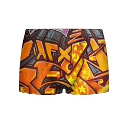 Трусы-боксеры мужские Orange Graffiti, цвет: 3D-принт