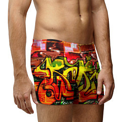 Трусы-боксеры мужские Red Graffiti, цвет: 3D-принт — фото 2