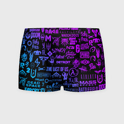 Мужские трусы Неоновые лого игр