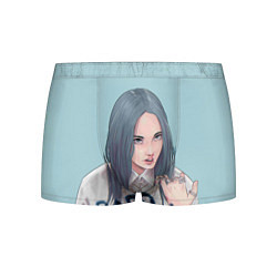 Трусы-боксеры мужские Billie Eilish: Bad Guy, цвет: 3D-принт