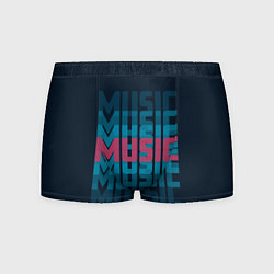 Трусы-боксеры мужские Music, цвет: 3D-принт