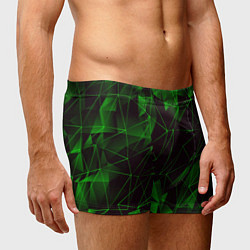 Трусы-боксеры мужские GREEN STRIPES, цвет: 3D-принт — фото 2
