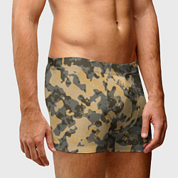 Трусы-боксеры мужские Бежево-зеленая, цвет: 3D-принт — фото 2