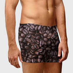 Трусы-боксеры мужские Кофейные зёрна, цвет: 3D-принт — фото 2
